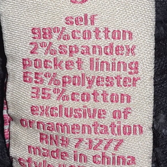 Candie's, Black Ladies Size 5 Jeggings - Picture 5 of 6